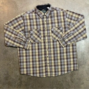 Vintage Berne Apparel Lined Plaid Flannel Shirt Jacket